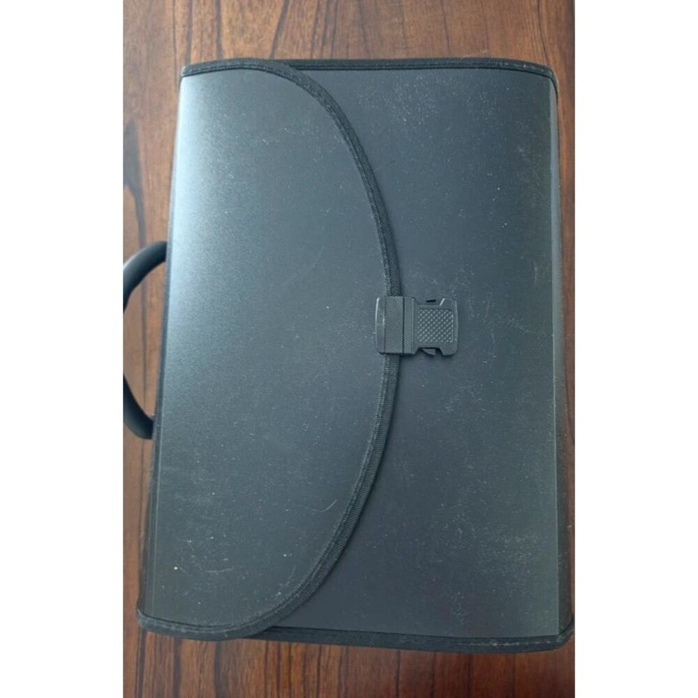 Office Depot 21-Pocket Expanding File Case Legal Size Black Handle 267117